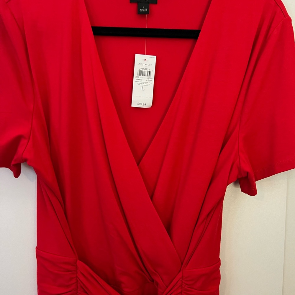 Ann Taylor red jumpsuit.